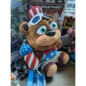 Funko FNAF Five Nights At Freddys Firework Freddy Plush 7" New USA 4th July